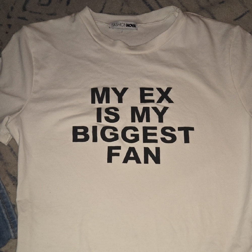 Fashion Nova White Graphic Tee